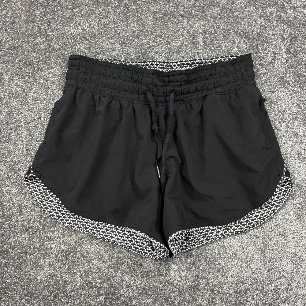 Lululemon Choose A Side Shorts Womens 4 Black Gray Reversible Running Gym 3"
